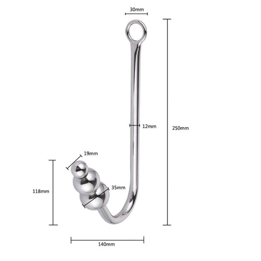 Collar Cuffs Elegant Beaded Anal 5334 and Hook with 0224